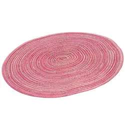 Круглый Weave Placemat модный обеденный стол коврик дисковые колодки коврик под посуду Нескользящие водостойкие украшения стола