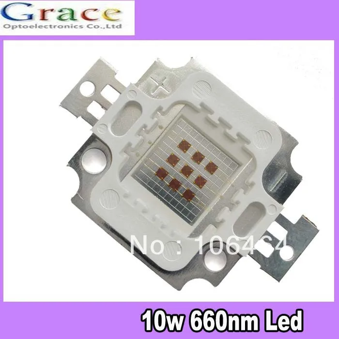 10W high power LED plant Red wavelength 655-660nm plant growth promotin
