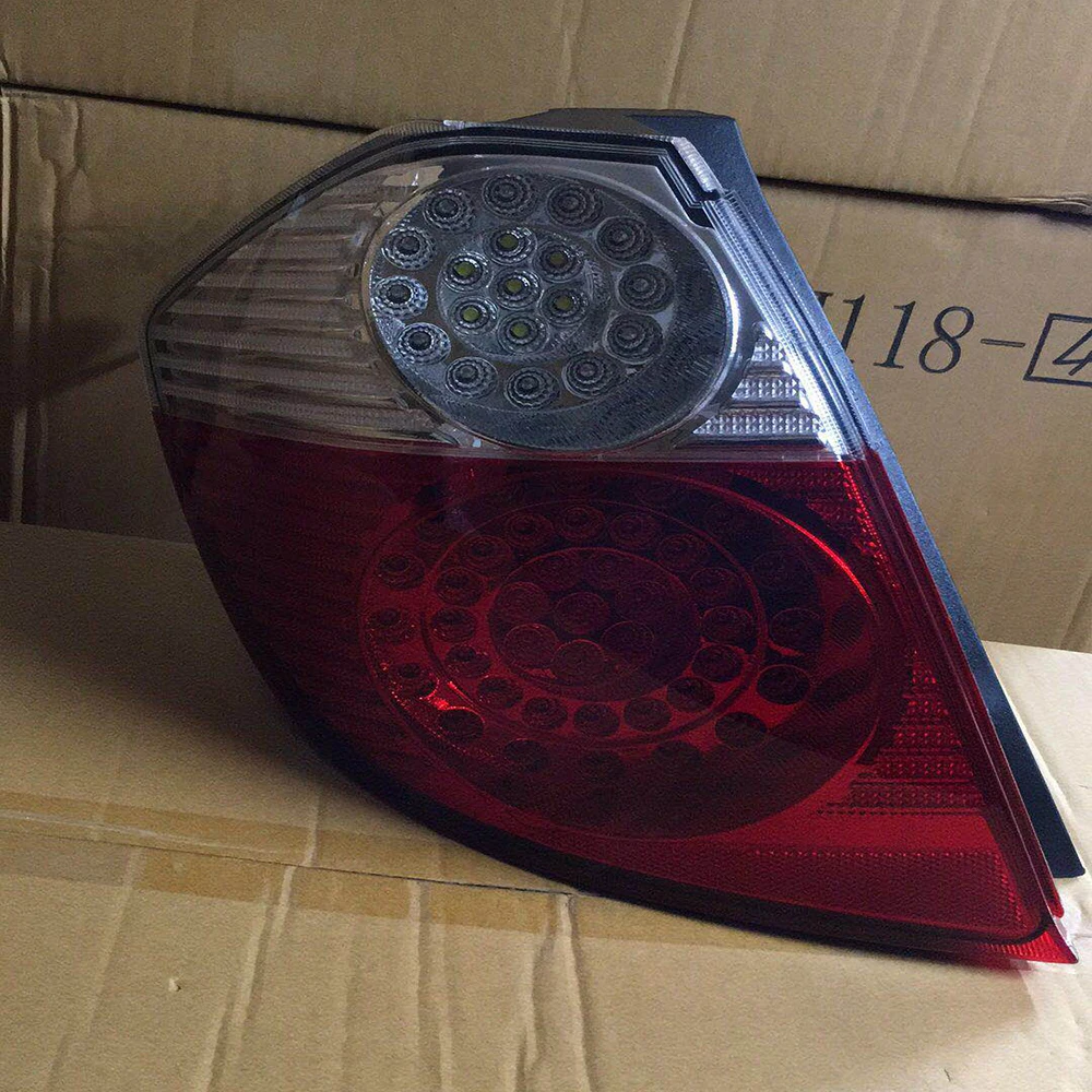 2 Pieces LED Taillights For Honda Fit Jazz Tail Lamp Hatchback Back Lamp 2009 2010 2011 2012 Red Black Color