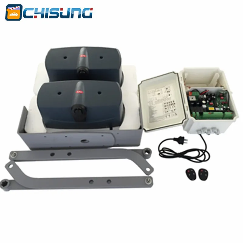 US $300.80 Automatic Electronic Dual Arm 4m Swing Gate Opener Curve Arm Gate Opener 500kg With Extra Remote Control Circuit Board