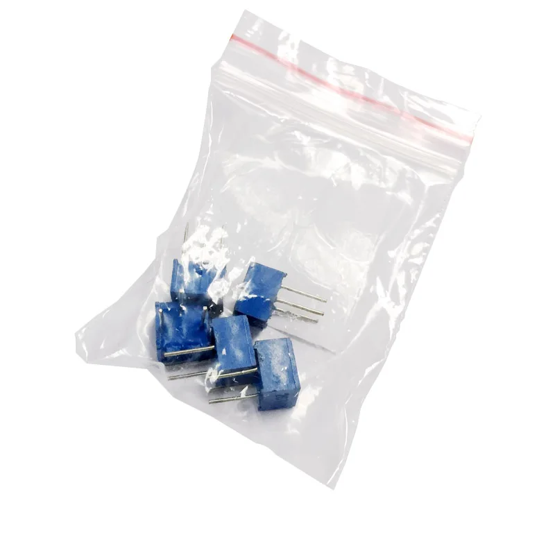 Набор потенциометров glyino 5 шт. 3362P 501/502/503/103/102/104/203 регулируемое сопротивление 500 Ом