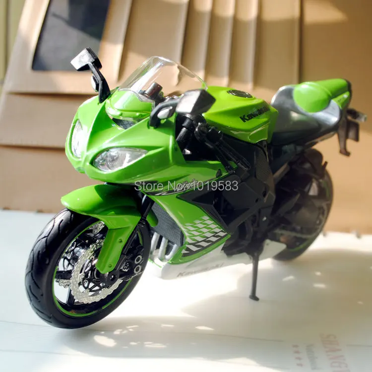 Brand New 1/12 Scale Diecast Motorcycle Model Toys Kawasaki Ninja ZX
