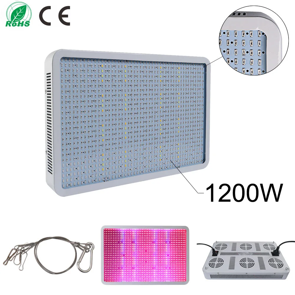 1200W SMD5730 Full spectrum LED Grow Lights 1200 leds Red+Blue+warm