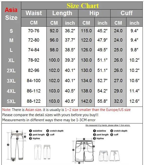 pants size