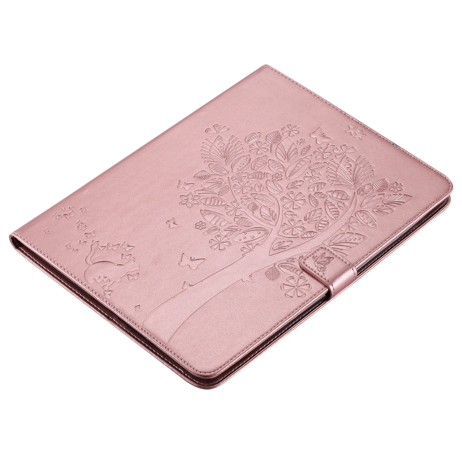 

Floral Tree and Cat Cases for Apple Ipad 2/3/4 9.7" Drop Resistance Tablets Floral Case Ultra Slim Magnetic PU Flat Cover