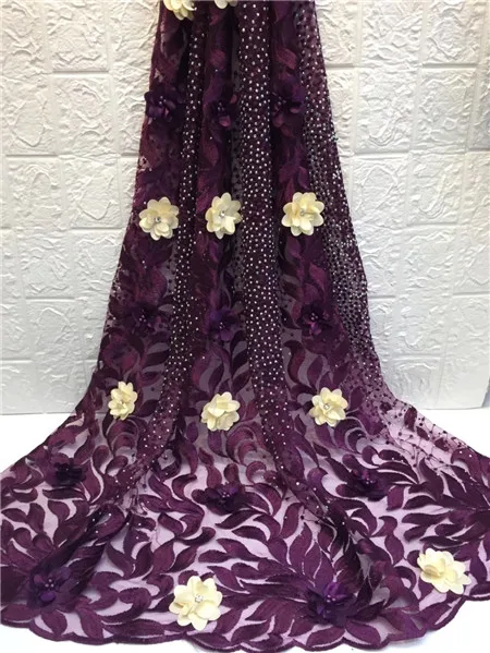 

Latest French lace fabric, 2018 African tulle lace fabric, tulle net wedding gown with beads