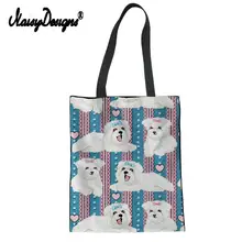 Bolognese мультфильм печати женская сумка тканевая через плечо повседневные продуктовые покупки складной пользовательский магазин сумки студенческая книга нижнее белье Tote