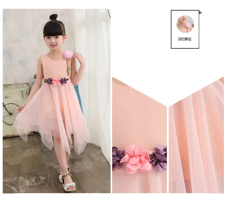2019 Vestido de Verão para Crianças Meninas