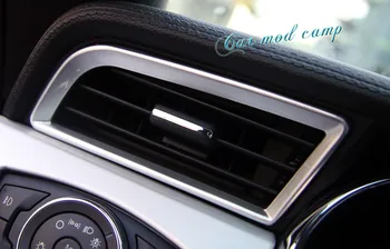 

For Ford Mustang 2015 2016 2017 ABS Interior Side Air Conditioner Vent Outlet Cover Trim 2pcs Car Styling Accessories!