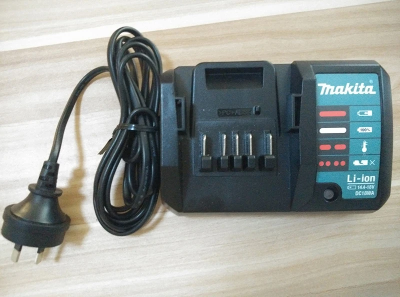 Новый Makita 14 4 V-18 V DC18WA литий-ионный Электрический Электроинструмент зарядное