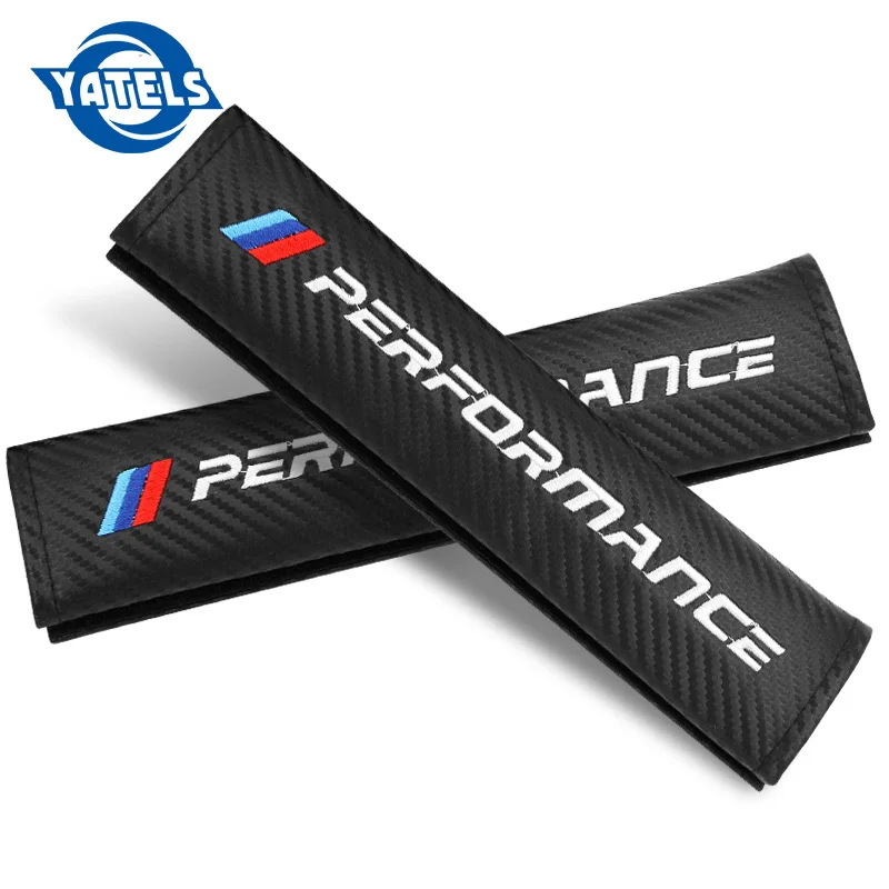 

2 Pcs/Set NEW PU material Safety Belt Cover Seat Shoulder Pad Accessories For BMW E93 E60 E61 F10 F30 F07 M3 M5 E63 Car-Styling
