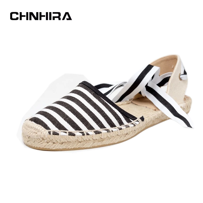 Canvas Espadrille Women Flats Ankle Strap Hemp Bottom Fisherman Shoes For 2017 Spring Autumn Women Loafers