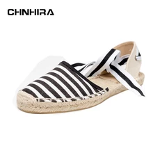 Leinwand Espadrilles Frauenebenen Knöchelriemen Hanf Unten Fischer Schuhe Für 2017 Frühling/Herbst Frauen Müßiggänger # CH819