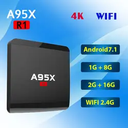 A95X R1 Android 7,1 ТВ BOX Amlogic S905W ТВ Box 1 GB/2 GB 8 GB/16G 4 ядра 4 K Wifi Smart ТВ Box Media Player