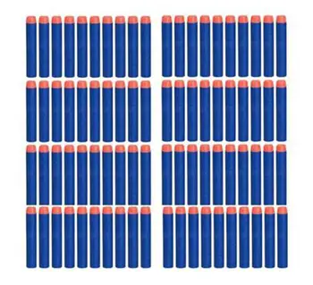 

50PCs Soft Hollow Hole Head 7.2cm Refill Darts Toy Gun Bullets for Nerf Series Blasters Xmas Kid Gift hot sale