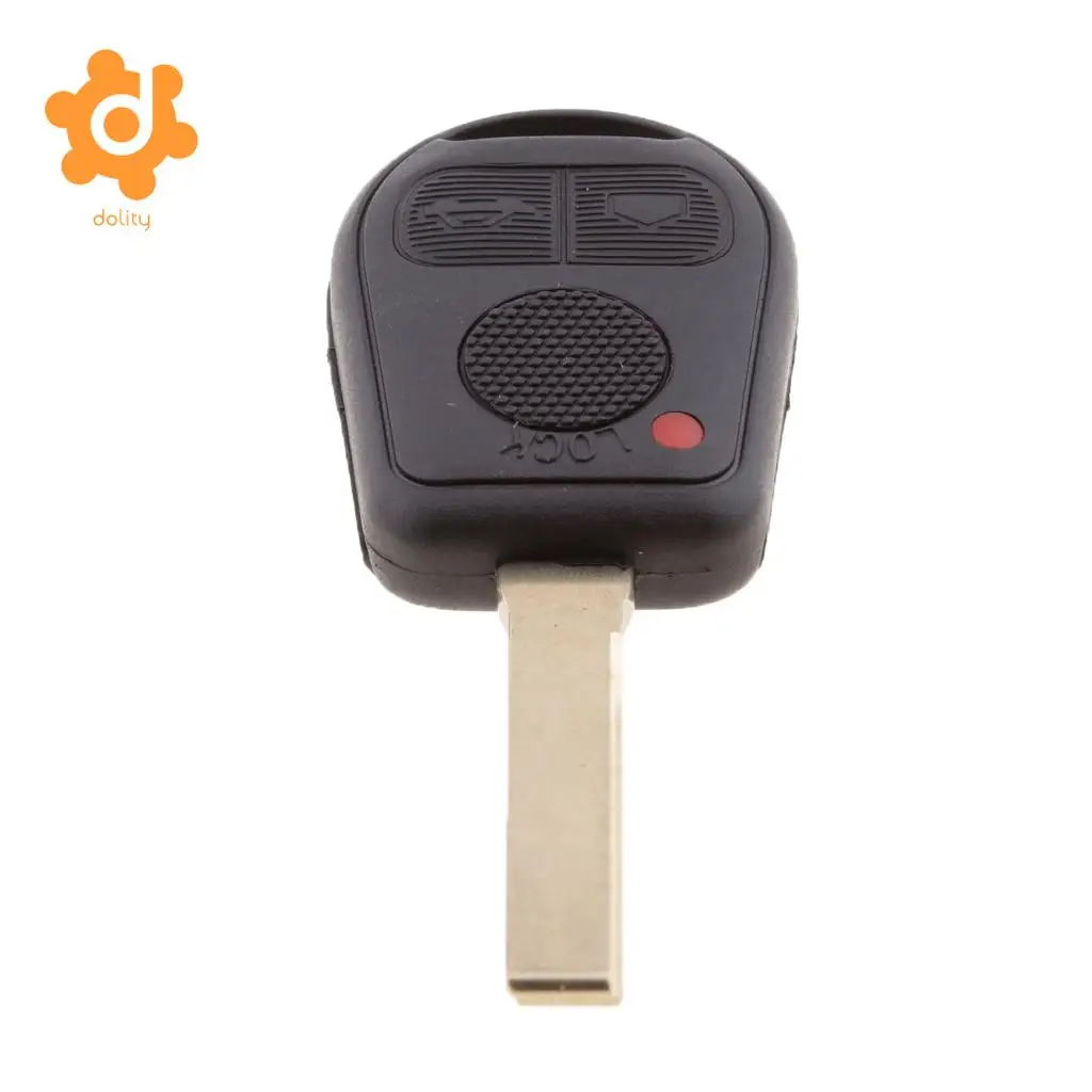 Car Remote Key Fob Case Cover and HU92 Uncut Blank Blade for BMW E38 E39 E46