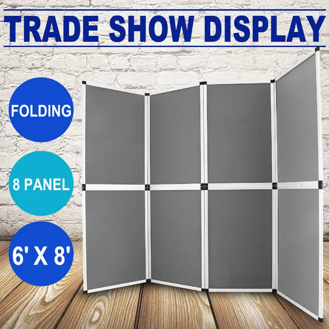 8 Panel Klapp Messe Hintergrund Stand Banner Ausstellung Display In