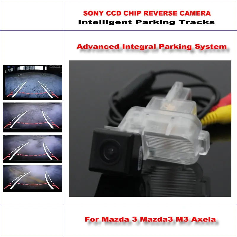 

Rear Camera For Mazda 3 Mazda3 M3 Axela Intelligent Parking Tracks Backup Reverse / 580 TV Lines Dynamic Guidance Tragectory