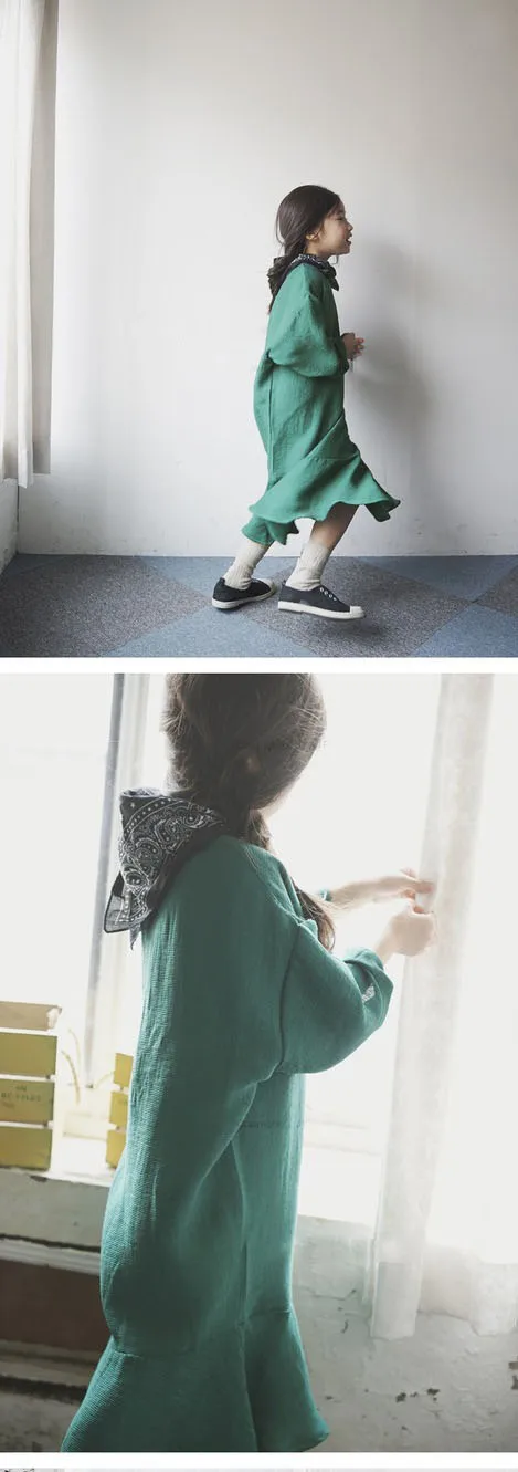  ruffles korean kids clothes girls dress spring autumn maxi long big children dresses girls new 2017 clothing 4 5 6 7 8 9 10 11 12 13 14  years little big teenage girls dress long sleeve girls autumn dress (2)