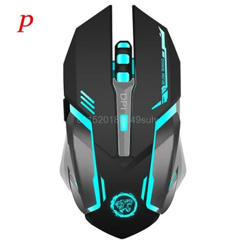 

P Promotion Rechargeable Silent Wireless Mouse 2400DPI PC USB Optical Ergonomic Gaming Game Mouse Pro Gamer Computer Mice