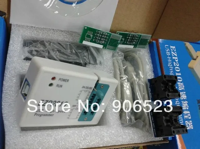 

Free Shipping EZP2010 High Speed USB SPI Programmer suit 24 25 93 EEPROM 25 Flash Bios Chip + 5 Adapters SOP28 SOP8 & SOP16
