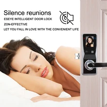 Eseye Smart Door Lock Fingerprint Door Lock Facial Recognition Intelligent Electronic Lock Door Smart Safe For Home Anti-theft Eseye Smart Door Lock Fingerprint Door Lock Facial Recognition Intelligent Electronic Lock Door Smart Safe For Home Anti-theft