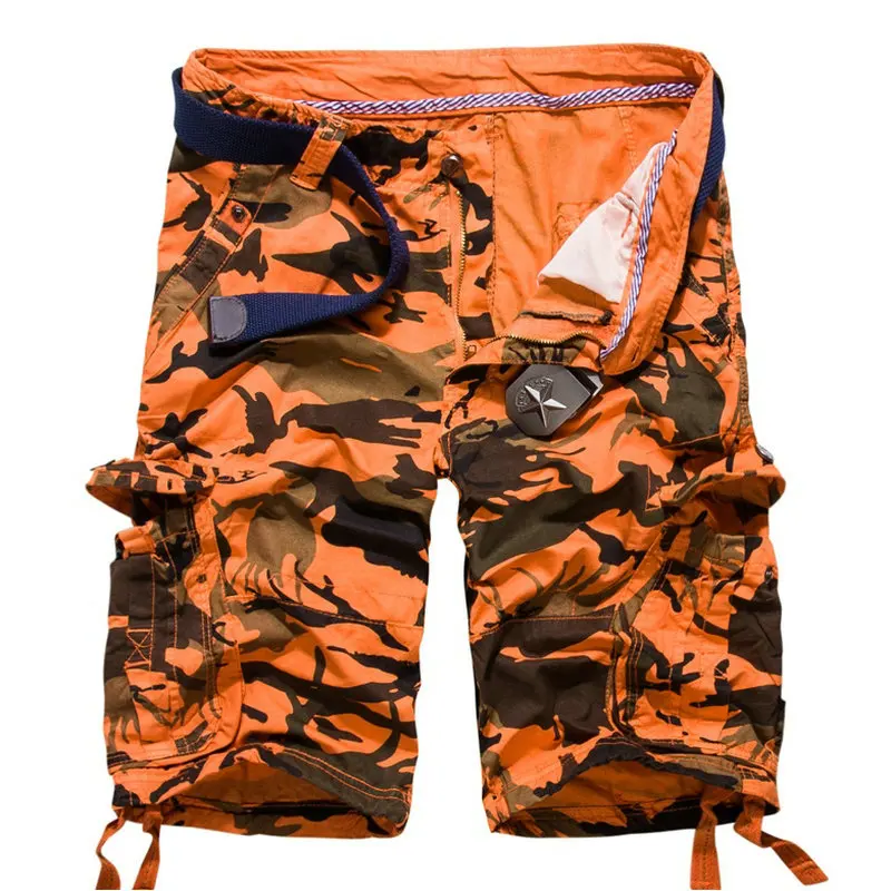 Ceny 2020 Hot kamuflaż militarne męskie spodenki letnie dorywczo bawełniane bermudy wojskowe moro Workout dla mężczyzn