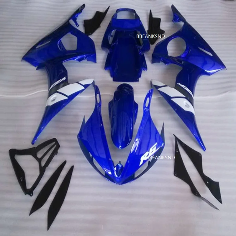 

Обтекатель для мотоцикла Yamaha YZFR6, синий, черный, белый обтекатель для 2003-2005 Yamaha R6 Yzf R6 YZF-R6 03 04 05