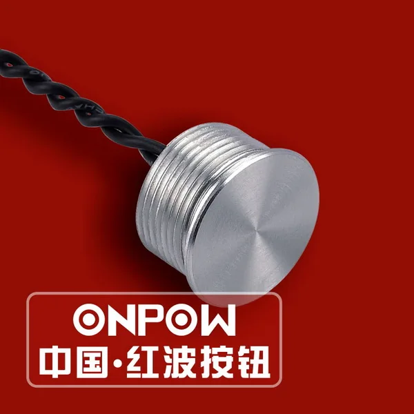 

ONPOW 16mm Flat Actuator Momentary contact Mini IP69K Waterproof Aluminium Alloy/Stainless steel Piezo Switch (PS161P)