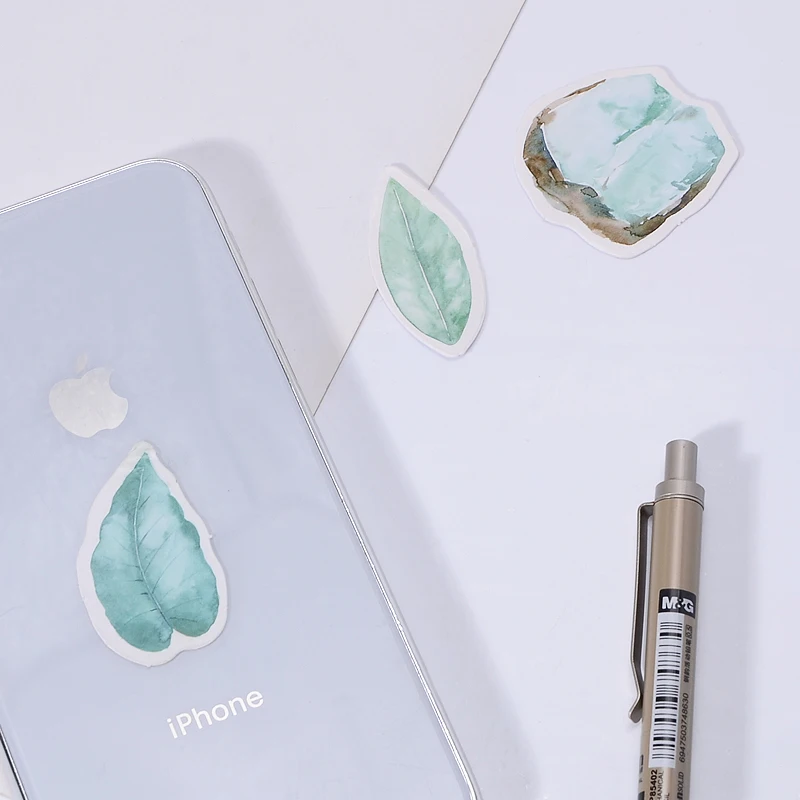 45 шт./коркор. милые листья мини фотоальбом DIY наклейки альбом канцелярские