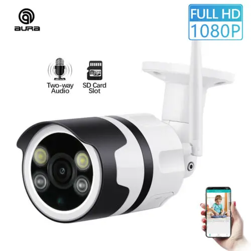 

Wireless WIFI IP Camera 1080P HD Network Cam CCTV In/Outdoor Security IR Night
