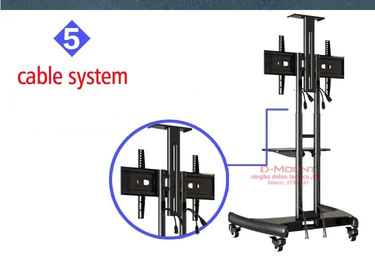 Супер качество алюминий NB AVA1500-60-1P 3"-65" Белый ЖК-Телевизор тележка плоская панель плазменная тележка стенд с камерой лоток и AV полка