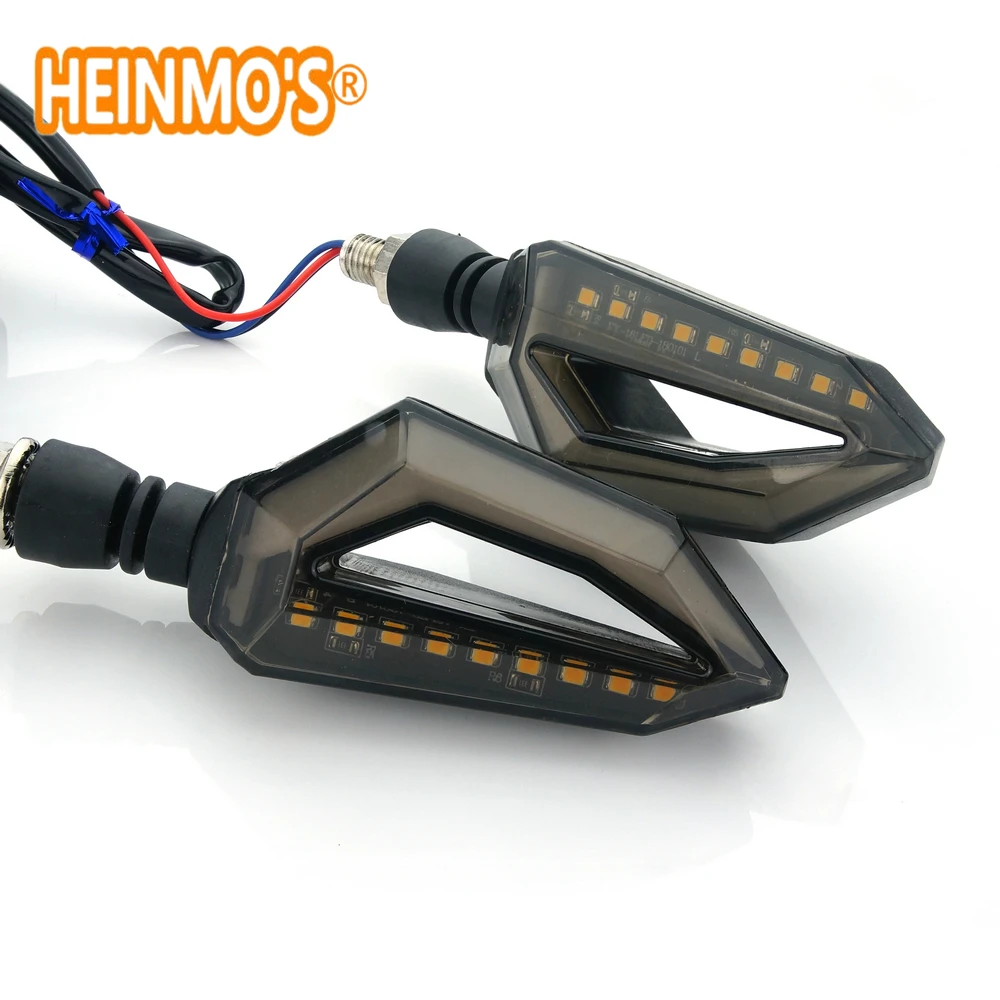 Pitbike Dirt Pit Bike LED Turn Signals Motorcycle DRL Light Indicator Motorbike Turning Flashing Signal lamp Flasher LED Blinker (2)