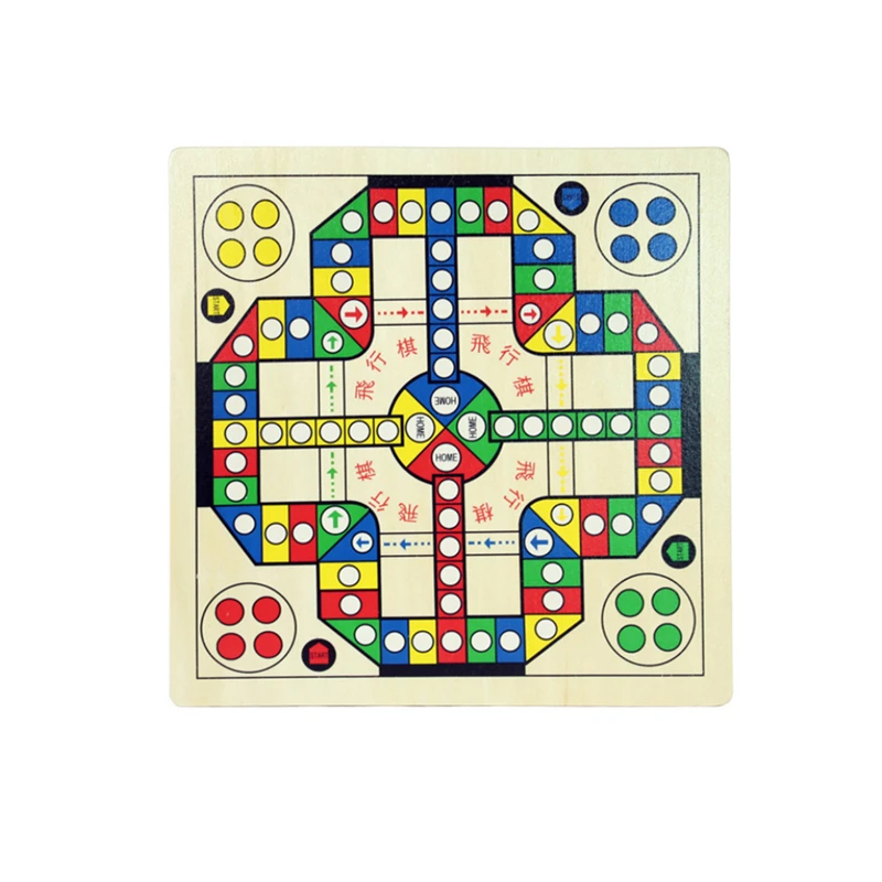 2 In 1 Classic Wooden Snake Flying Chess Magnetic Maze Board Game Children Kids Educational Toy Gifts | Игрушки и хобби