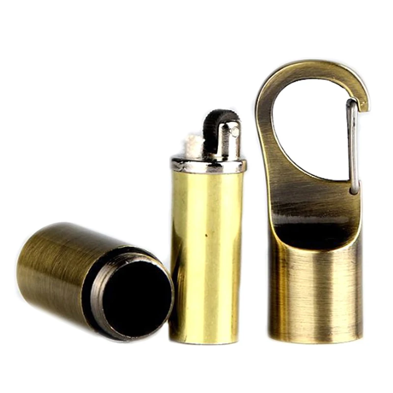 

Hanging Buckle Mini Kerosene Lighter Capsule Gasoline Lighter Outdoor Key Chain Buckle Lighter Inflated Wheel Lighter Tools