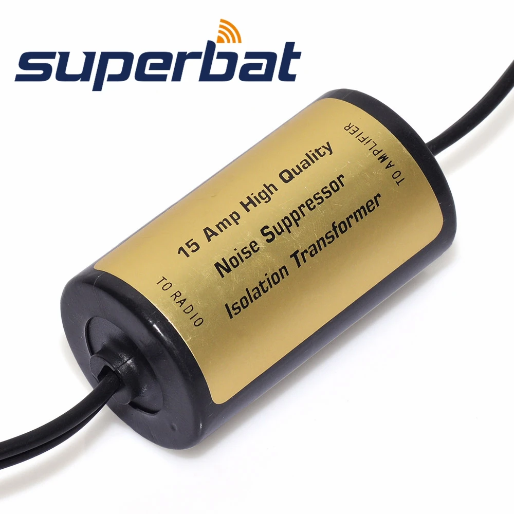 Superbat Ground Loop Isolator 40Hz-32000Hz Audio Hum Noise Preventer Car Radio Filter Automobile Noise Cancelling Device