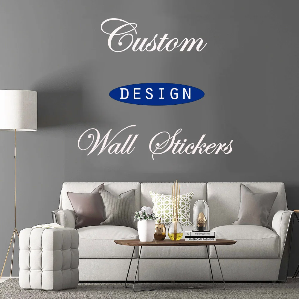 

Customized Vinyl Wall Stickers Personalzied Picture Wall Decal Custom Design Home Decor Art Mural Removable Decoration