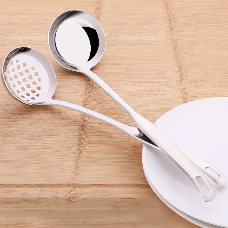LISM Stainless Steel Skimmer Soup Spoon Strainer Siever Colander Scoop