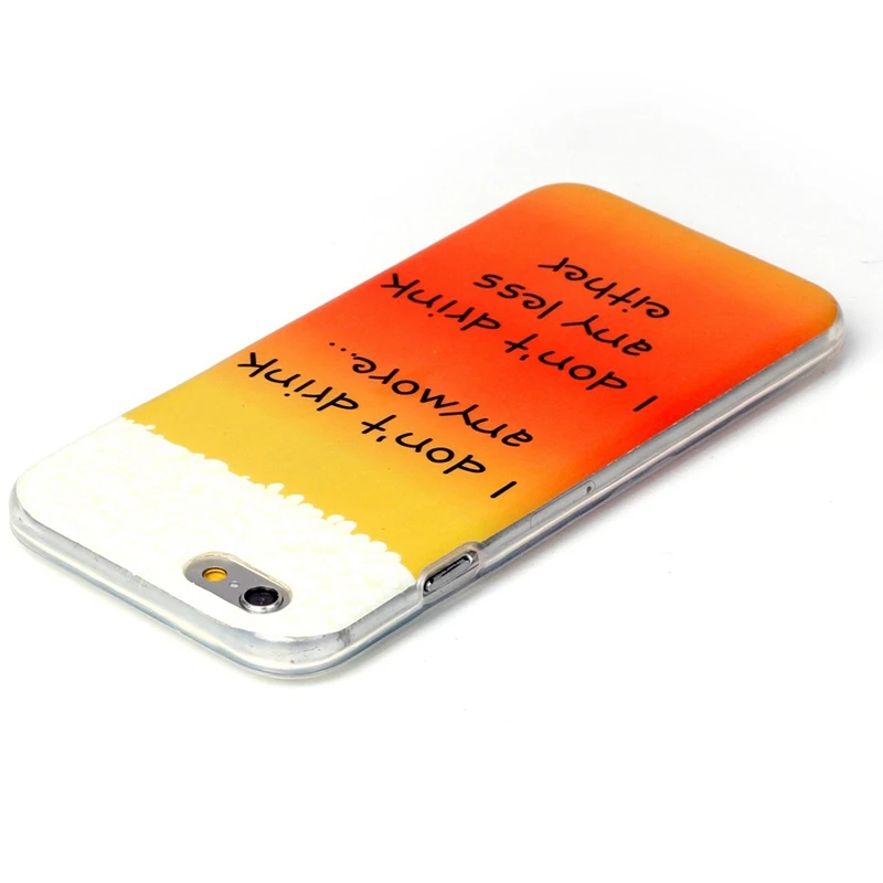 Ikasefu мультфильм живопись тпу case для iphone 5s se 6 с ультра тонкий soft phone чехол 5 защитной