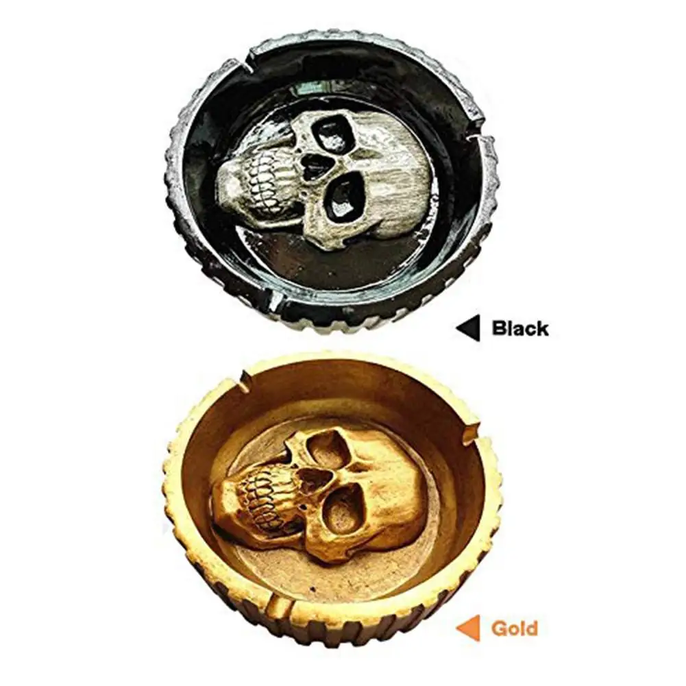 Пепельница в виде черепа Ретро Смола домашнее настольное украшение Европейский стиль Ремесла инновационная ударопрочность и термостойкость Новинка