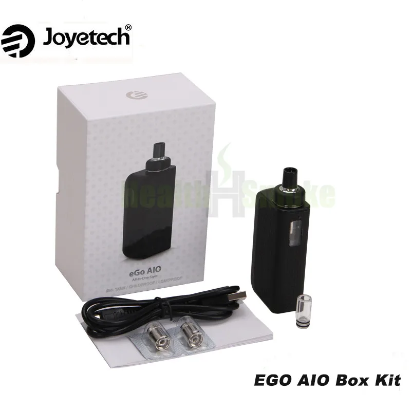 

Original Joyetech EGO AIO Box Kit 2100mAh Built-In battery and 2ml Atomizer BF SS316 0.6ohm MTL Core Electronic Cigarette Kit