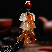 Высокая-класс автомобиль автомобильные принадлежности халцедон Агат нефритовый кулон украшение подвески талисманы Подвеска для автомобиля, автомобильные аксессуары