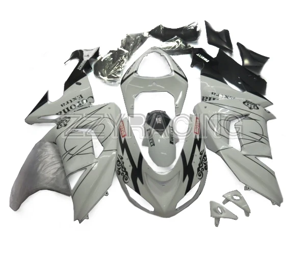 

Injection Fairings Kits for Kawasaki ZX10R 2006 2007 Year 06 07 Complete ABS Plastic Motorbike Body Work White Black Lines New