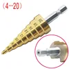 3Pcs HSS Step drill bit set Titanium drill bit Set Drill hole 4-32mm 4-20mm 4-12mm ► Photo 3/5