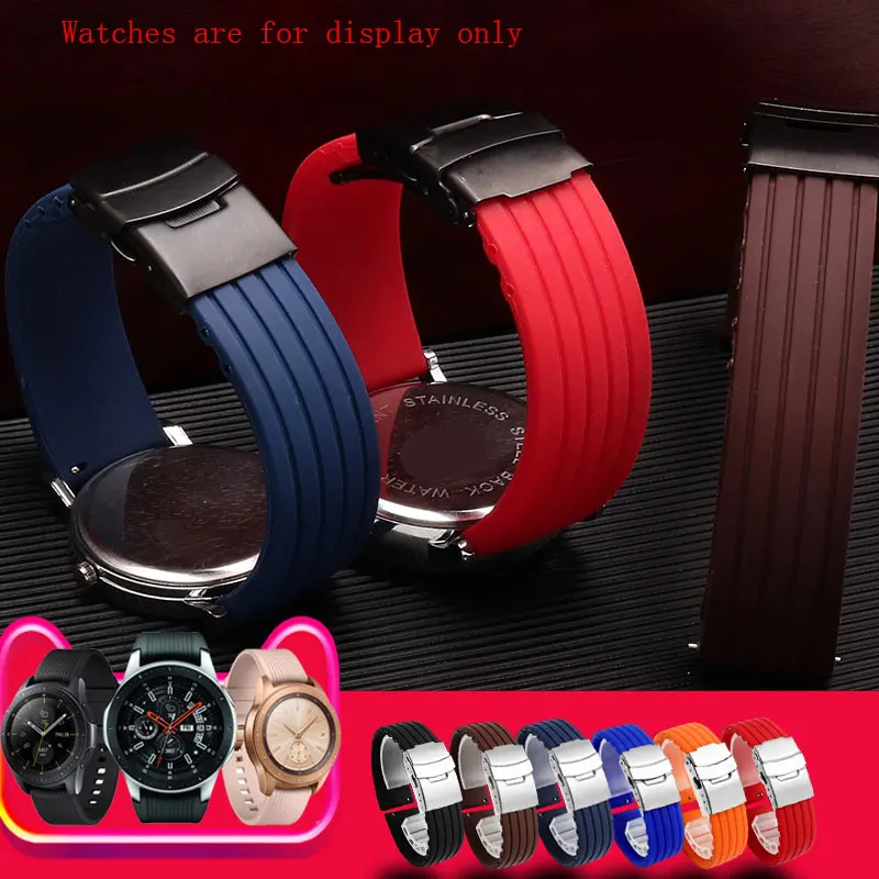 

TKN Soft Silicone Watch Strap for Samsung Galaxy Watch Active Band 42mm Strap Classic S2 Sport 20mm Quick Release Watchband