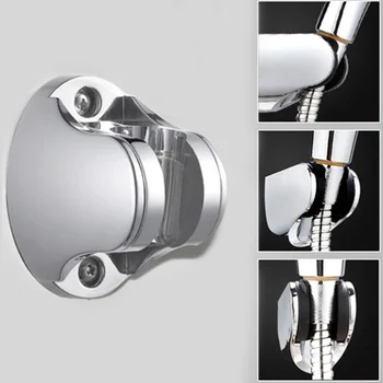 ABS łazienka uchwyt do prysznica toaleta ręczna słuchawka prysznicowa głowica wąż dyszy siedzisko do montażu ściennego podstawa uchwytu akcesoria tanie i dobre opinie CN (pochodzenie) Wiertarka Mosiądz Faucet Stents Galwaniczne silver 100 Brand new Bathroom Shower Head 1 x Faucet Stents