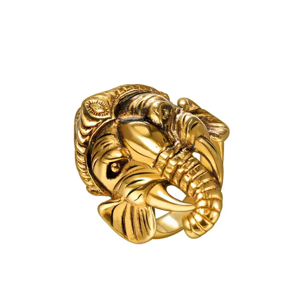 Gold Fancy LORD GANESHA GOLD RING 22k purity,weight-3.800gm Approx (genuine  size) – Asdelo