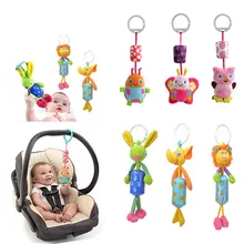 Baby Toys Crib Stroller Toy 0-12 Months Plush Kawii Cartoon Newborn Hanging Baby Rattle Ring Bell Soft Playpen Bed Bell Pram