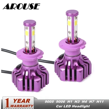 

AROUSE H7 9005 HB3 9006 H11 H3 H8 H1 LED Headlight Bulbs H4 Hi-Lo Beam COB 72W 8000lm 6500K Car Auto Headlamp Fog Light 12v 24v