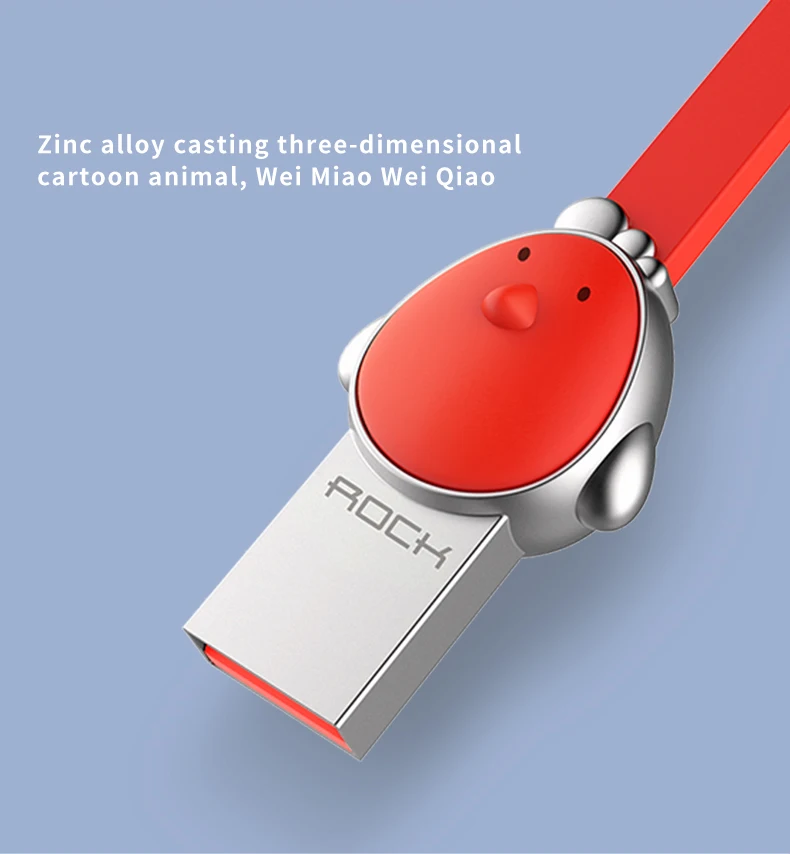 ROCK Micro USB кабель для Xiaomi Зодиак шаблон Быстрая зарядка кабель для samsung htc huawei LG sony Nokia Android устройства